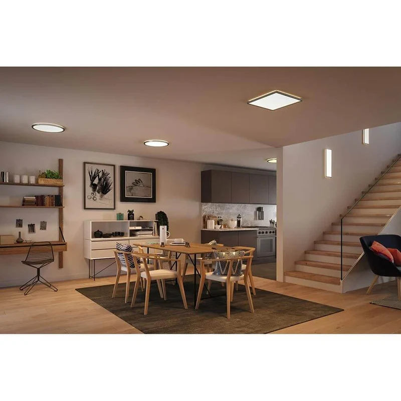 LED Panel Stufen-Dimmbar Atria Shine Eckig Chrom-Matt