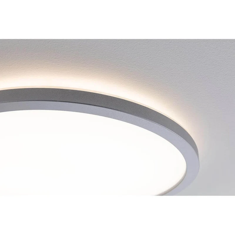 LED Panel Atria Shine Rund Chrom-Matt mit Stufen-Dimmer