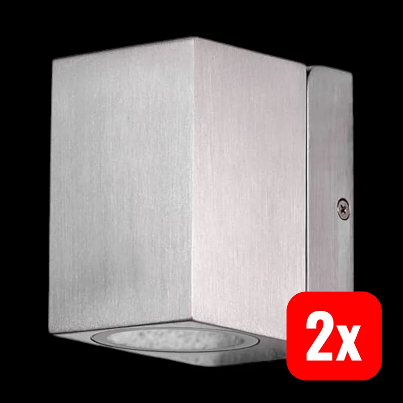 2x B-Ware Lindby Schwenkbare Außenwandleuchte Loris Wandleuchte Wandlampe GU10 LED 2 STÜCK