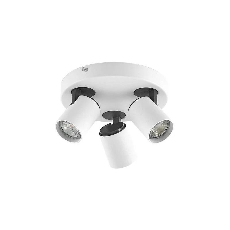 B-Ware Lindby Ninette Deckenrondell Deckenlampe Deckenstrahler weiß 3-flammig rund