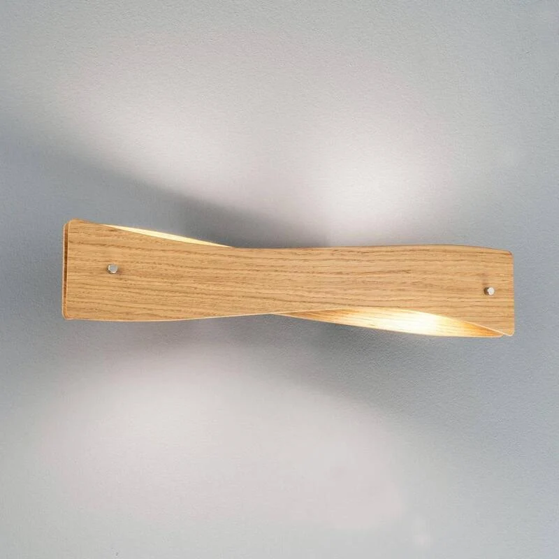 B-Ware Rothfels Lian LED-Wandleuchte Wandleuchte Lampe Leuchte Eichenholz Innenraum