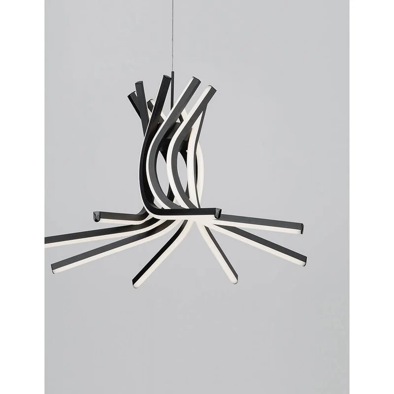 Norine LED Hängelampe Metall Schwarz