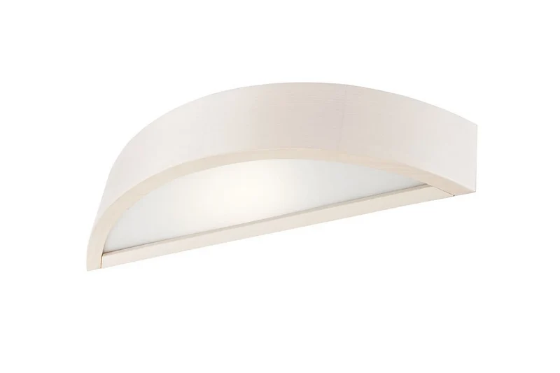 B-Ware Luminosa Wandleuchte Wandlampe LED Weiß E27 Glas Innenbeleuchtung