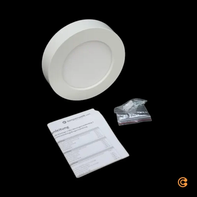 B-Ware Esra LED-Deckenleuchte Deckenlampe Badezimmerlampe Badleuchte Weiß Chromoptik