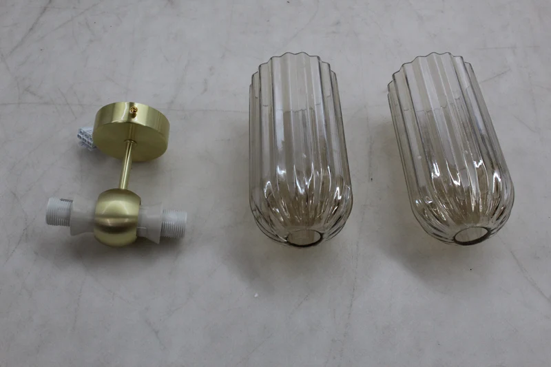 B-Ware Maytoni Wandleuchte Wandlampe Antic 2-flg Glas gold bernstein SIEHE TEXT/FOTO