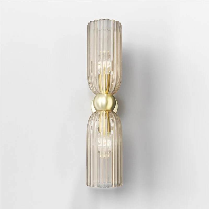 B-Ware Maytoni Wandleuchte Wandlampe Antic 2-flg Glas gold bernstein SIEHE TEXT/FOTO