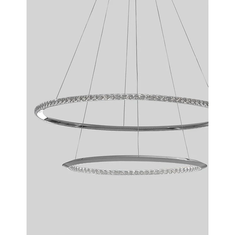 Netuno LED Kristall Hängelampe Ø 80cm