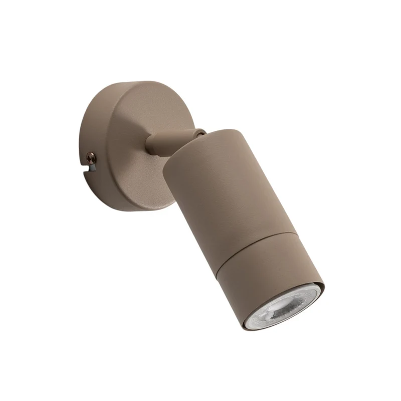 B-Ware Wandstrahler Link Wandleuchte Beige Stahl Beleuchtung Wohnzimmer Esszimmer GU10