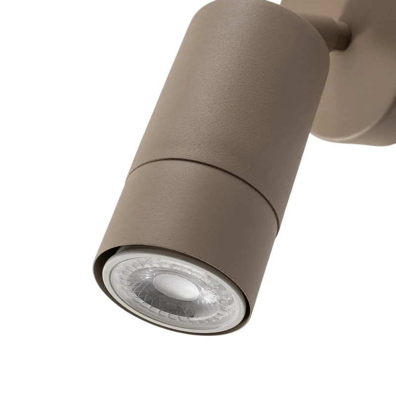 B-Ware Wandstrahler Link Wandleuchte Beige Stahl Beleuchtung Wohnzimmer Esszimmer GU10