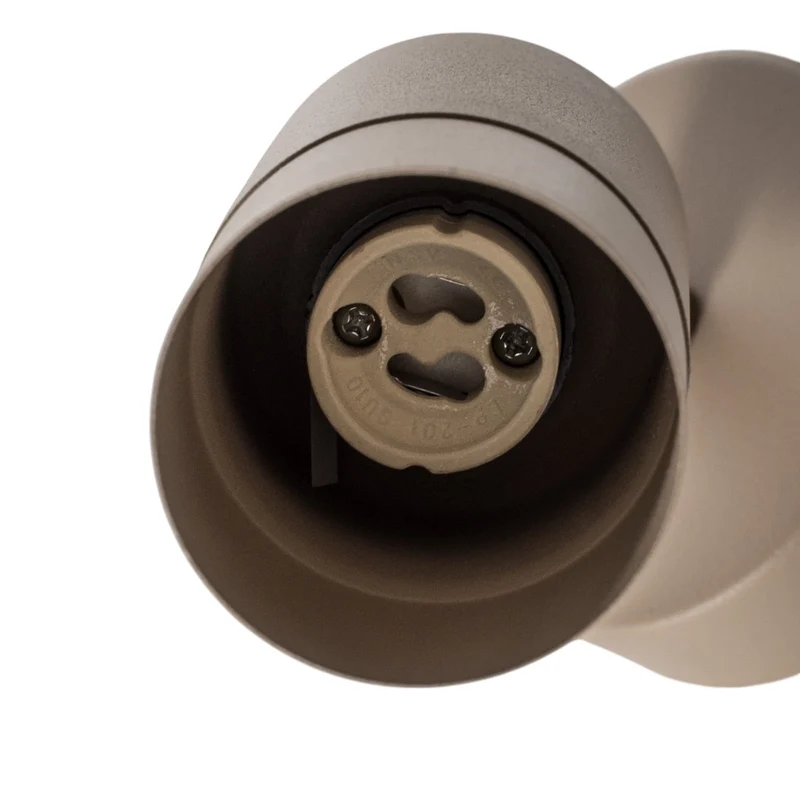 B-Ware Wandstrahler Link Wandleuchte Beige Stahl Beleuchtung Wohnzimmer Esszimmer GU10