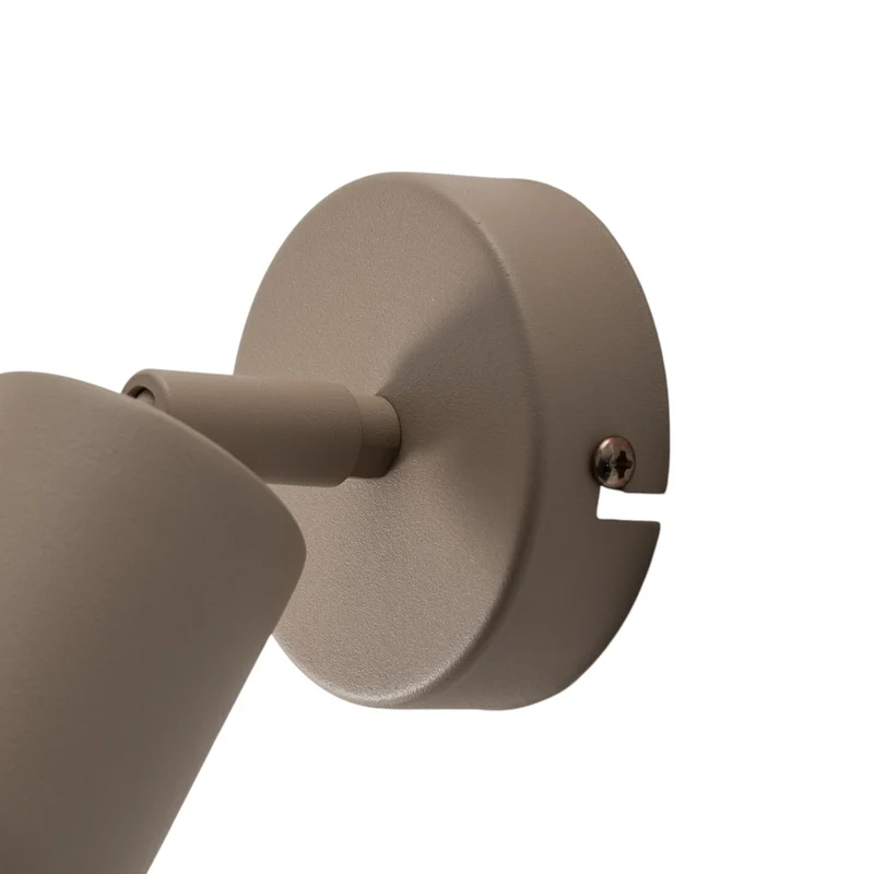 B-Ware Wandstrahler Link Wandleuchte Beige Stahl Beleuchtung Wohnzimmer Esszimmer GU10