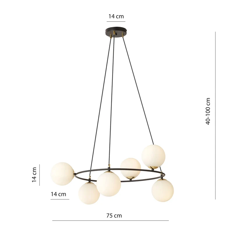 B-Ware Euluna Glassy Pendelleuchte Pendellampe Leuchte Lampe Licht Hängeleuchte Deko