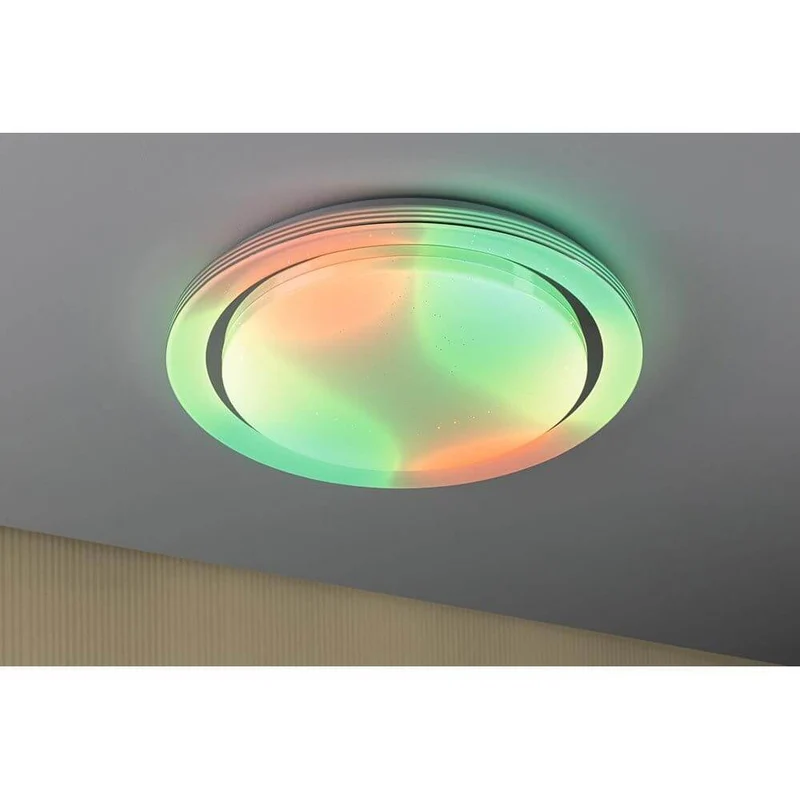 LED Deckenleuchte Rainbow CCT Dimmbar Chrom, Weiß