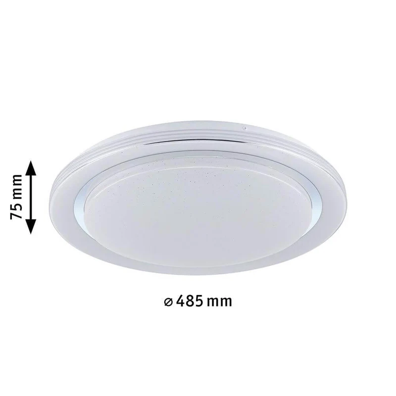 LED Deckenleuchte Rainbow CCT Dimmbar Chrom, Weiß