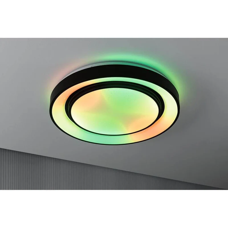 LED Deckenleuchte Rainbow RGB Schwarz Ø 47,5cm