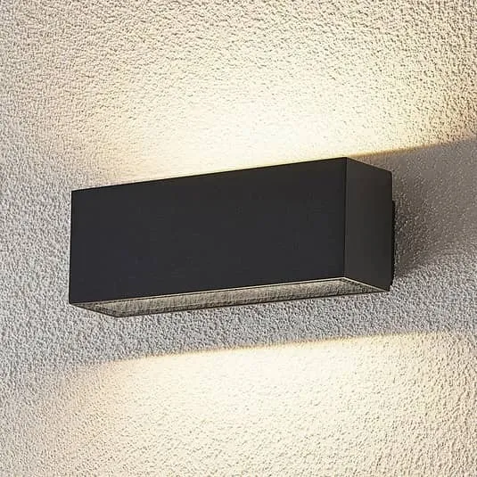 B-Ware Lucande LED-Außenwandleuchte Oliver Wandleuchte Lampe Leuchte LED dunkelgrau 18