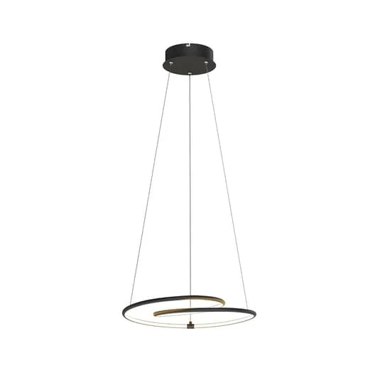 B-Ware Lindby Lucy LED-Hängeleuchte Hängeleuchte Deckenlampe Deckenlampe schwarz 45 cm