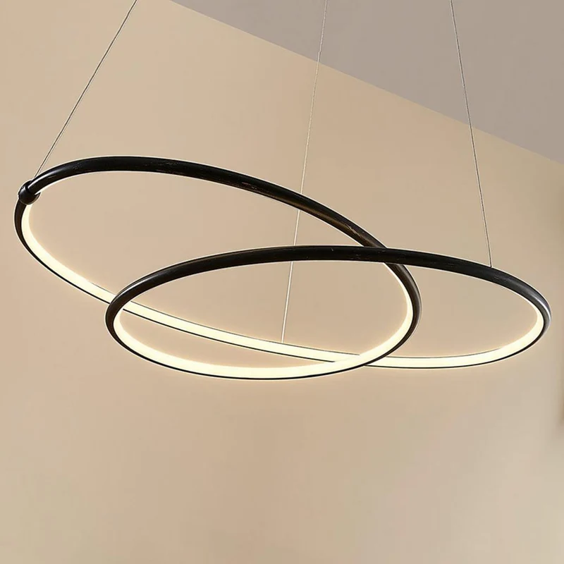 B-Ware Lucande LED-Pendelleuchte Mirasu spiralförmig Lampe Leuchte Hängeleuchte schwarz