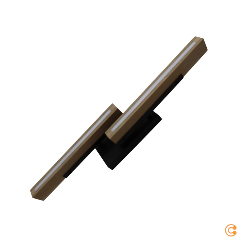 B-Ware Deko-LED Deckenlampe Deckenlampe Lampe Leuchte Madera aus Eichenholz 2-flammig