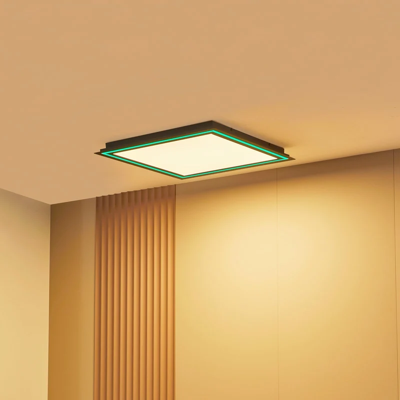 B-Ware Lucande Deckenlampe Deckenleuchte LED weiß Leicy RGB CCT Fernbedienung Lampe