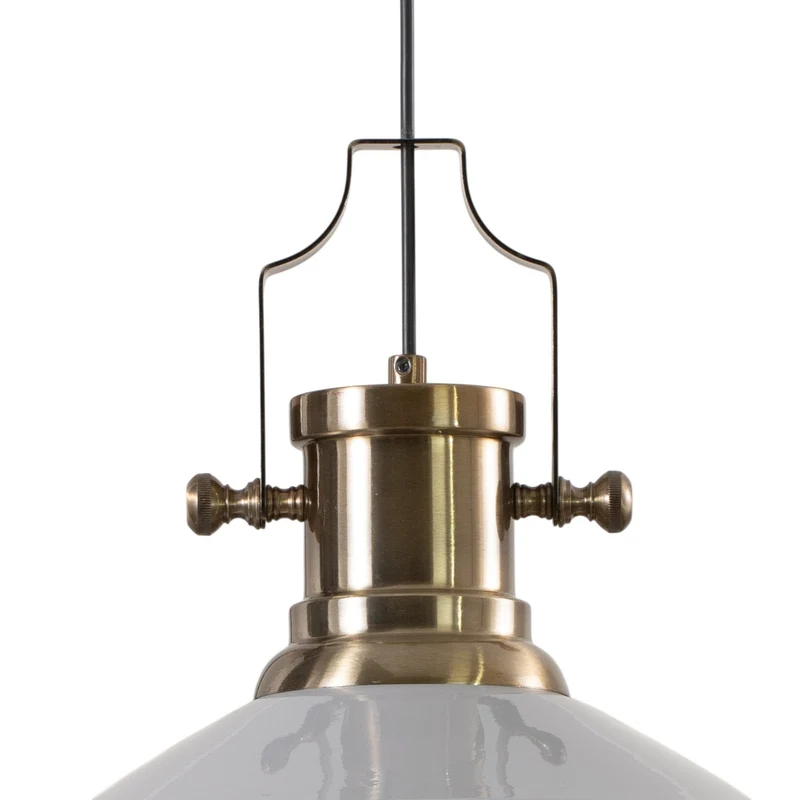 B-Ware ROYALTECH Hängeleuchte Pendelleuchte Augusta Grau Metall Vintage Wohnzimmer E27