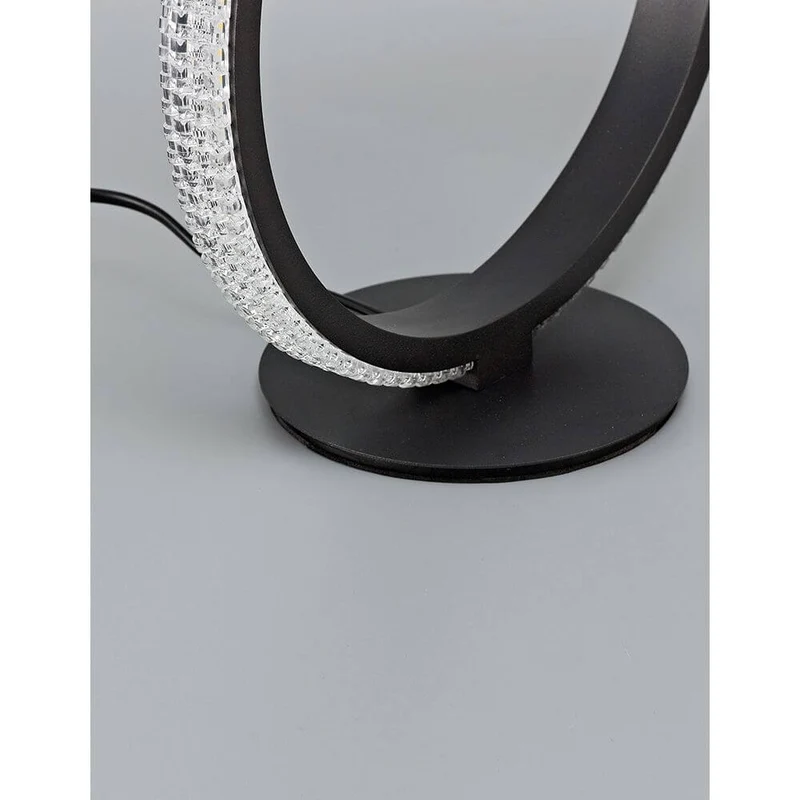 Nager LED Tischlampe Ø 29cm Schwarz