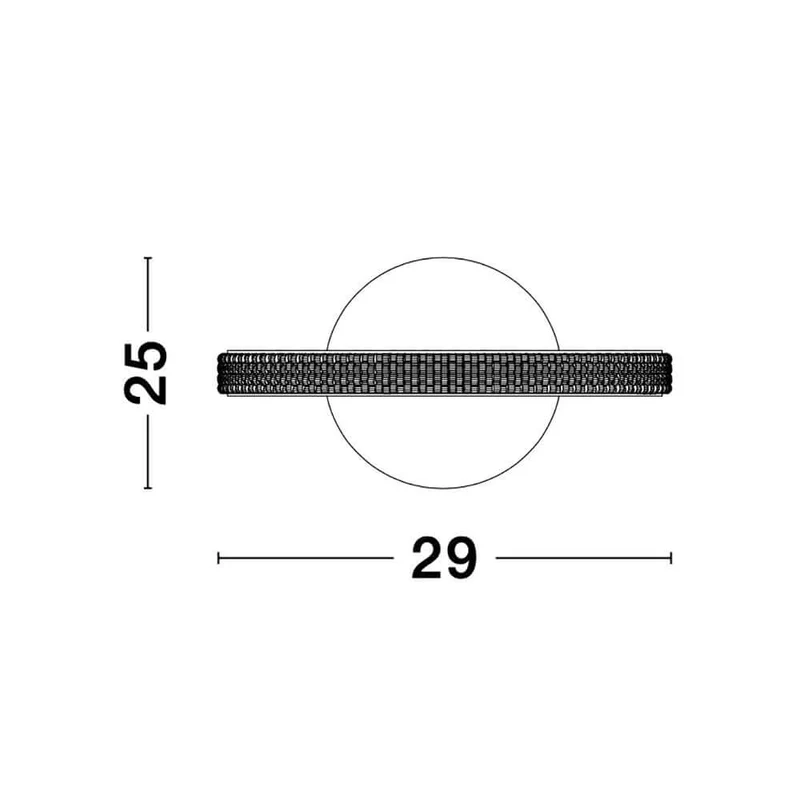 Nager LED Tischlampe Ø 29cm Schwarz