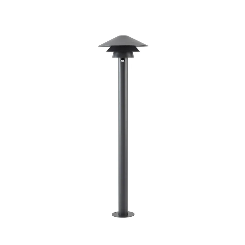 B-Ware Lucande Wegeleuchte Wegelampe LED Sensor anthrazit Aluminium 110 cm Außenlampe