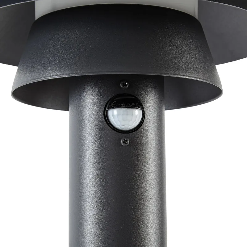 B-Ware Lucande Wegeleuchte Wegelampe LED Sensor anthrazit Aluminium 110 cm Außenlampe