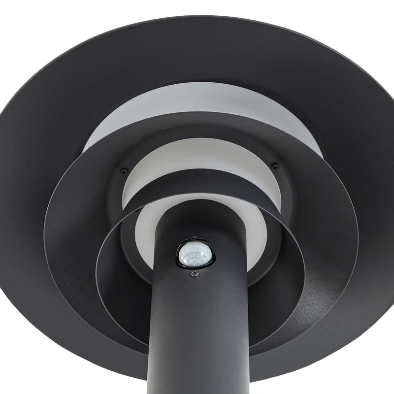 B-Ware Lucande Wegeleuchte Wegelampe LED Sensor anthrazit Aluminium 110 cm Außenlampe