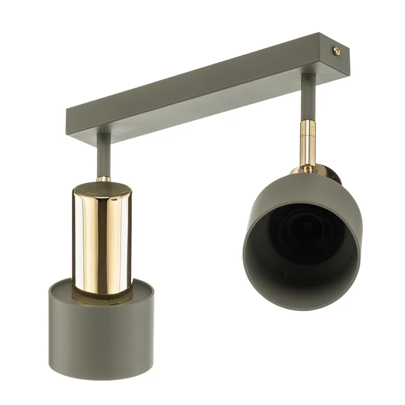 B-Ware Euluna Deckenstrahler Deckenlampe Lampe Leuchte Destin zweiflammig grün/mess218
