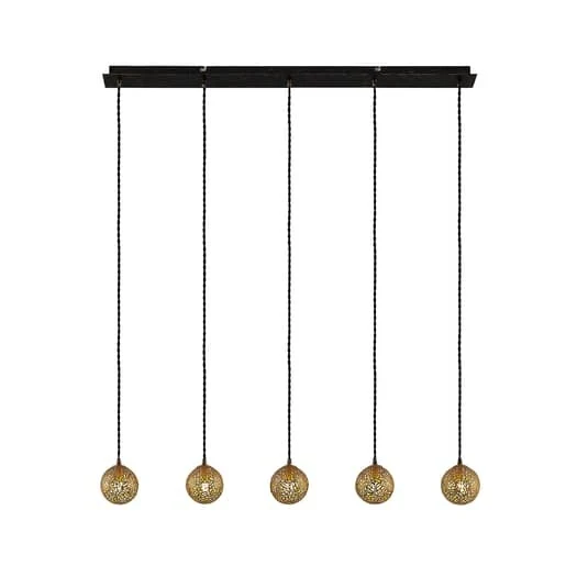 B-Ware Lucande Zale Hängeleuchte Hängeleuchte Lampe Leuchte 40W IP20 dimm länglich, 5-f