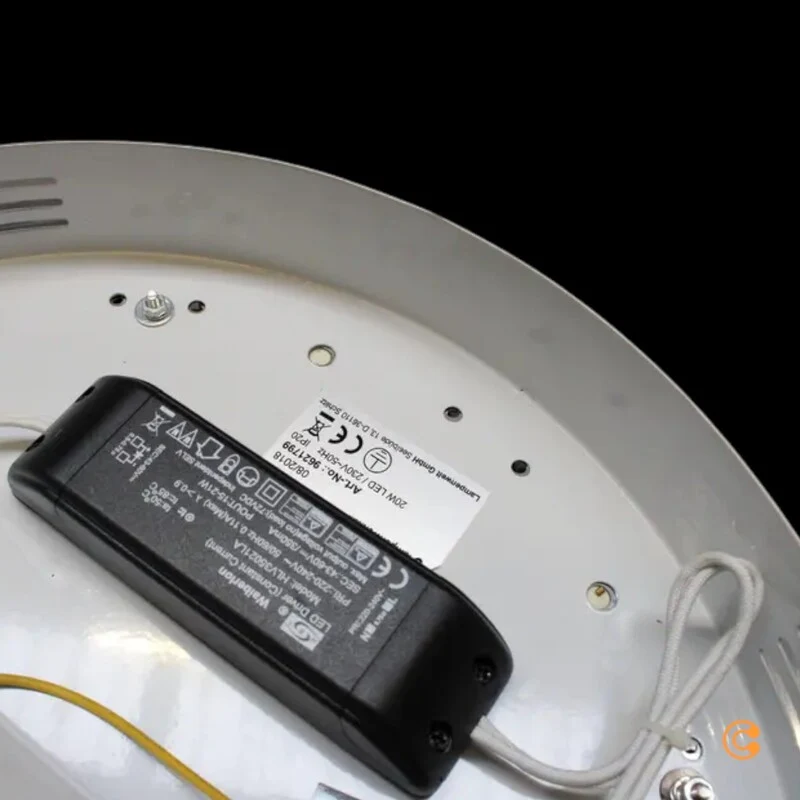 B-Ware Filomena Deckenleuchte Deckenlampe LED Kristalloptik Glassteine Silber Chrom