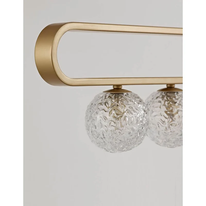 Mirano Hängeleuchte 5-flg. Glas Gold
