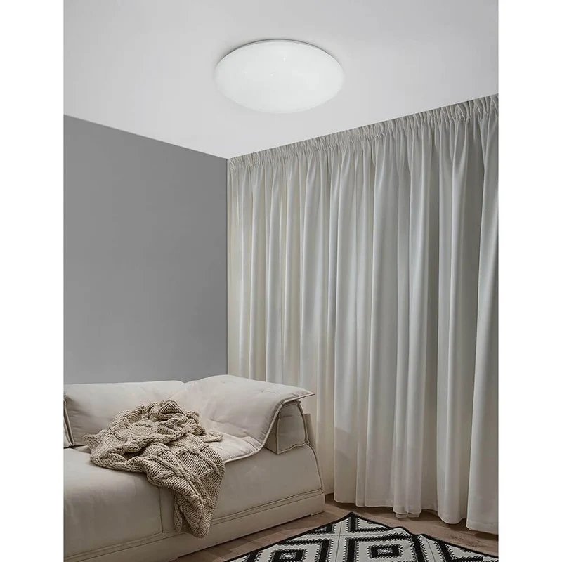 Minori Deckenlampe Ø 40cm Glas Weiß