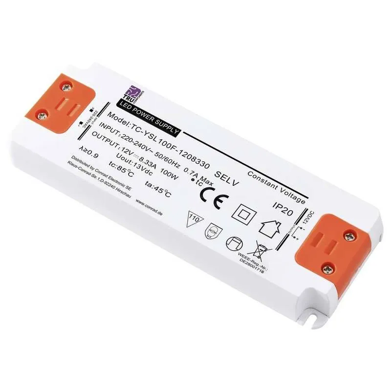 B-Ware TRU COMPONENTS LED Trafo Netzteil Konstantspannung Überspannung Montage