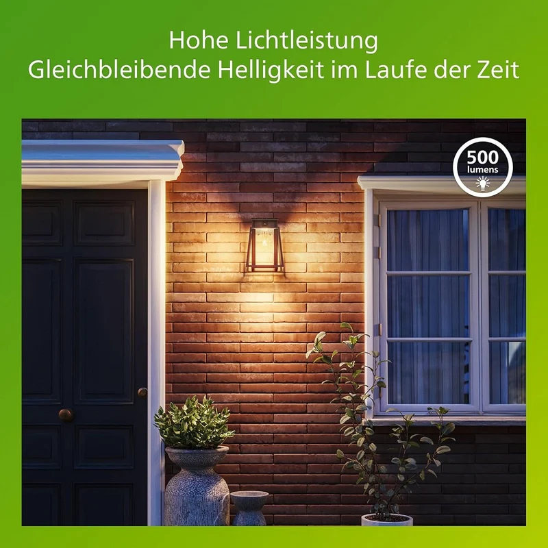 B-Ware Philips Wandleuchte Außenlampe Solarleuchte Ultra-Efficient schwarz SIEHE TEXT