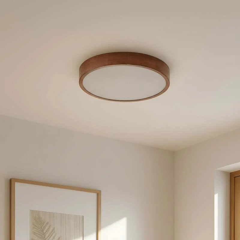 B-Ware Lindby Deckenleuchte Tanju Deckenlampe Leuchte E27 Walnussholz SIEHE TEXT/FOTO