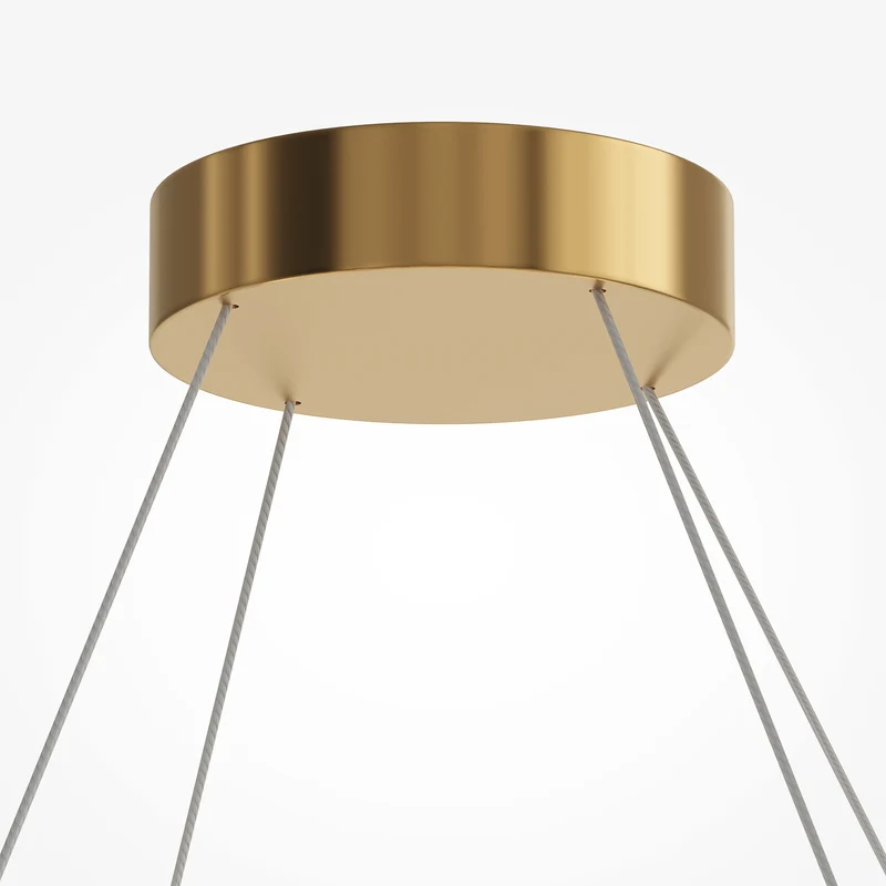 B-Ware Maytoni Hängeleuchte Pendelleuchte LED Amulet Glas Transparent Gold Warmweiß
