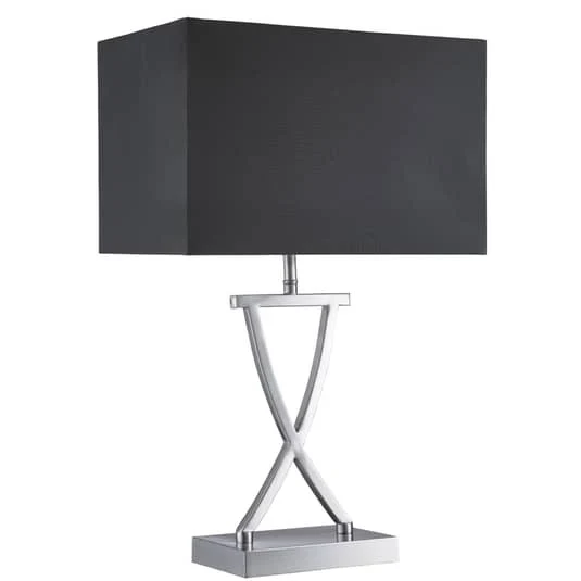 B-Ware Searchlight Textil-Tischlampe Club Tischleuchte Tischlampe Lampe Leuchte silber