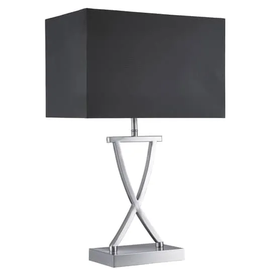 B-Ware Searchlight Textil-Tischlampe Club Tischleuchte Tischlampe Lampe Leuchte silber