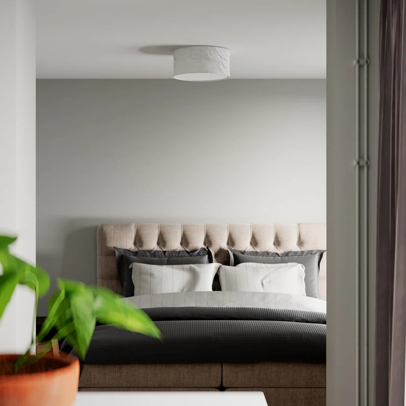 B-Ware By Rydéns Deckenleuchte Lampe Vita Leuchte Weiß Leinen Beleuchtung