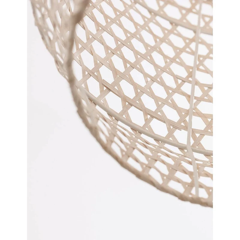 Mia Hängelampe Rattan Weiß