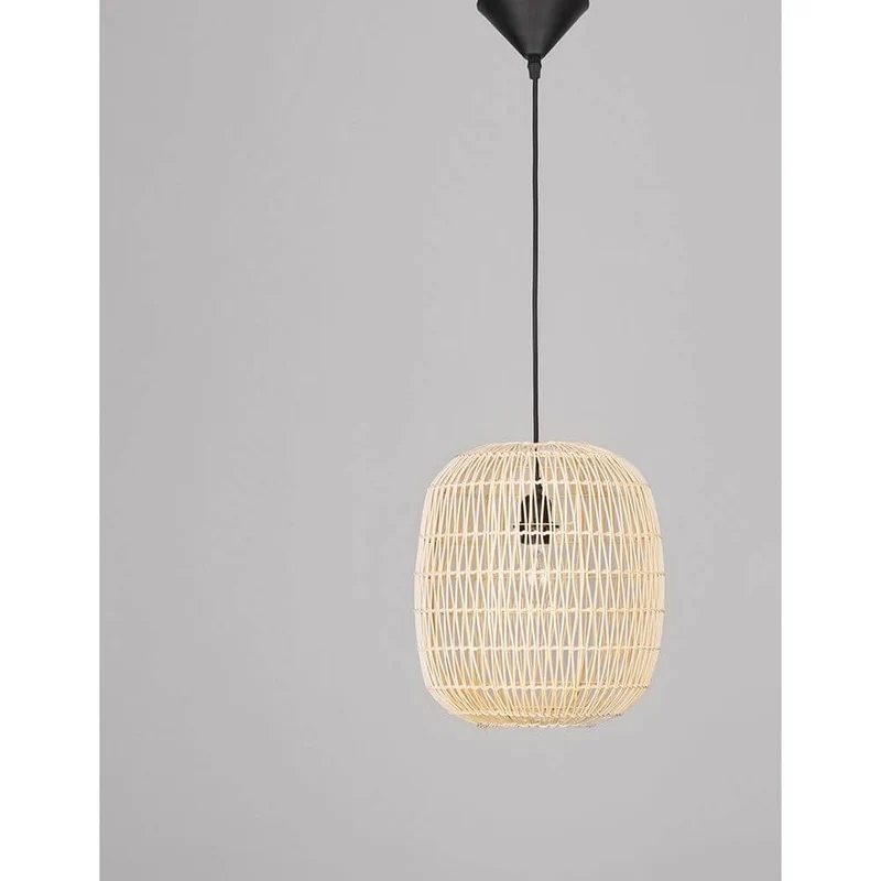 Melody Rattan Hängeleuchte Holzfarben