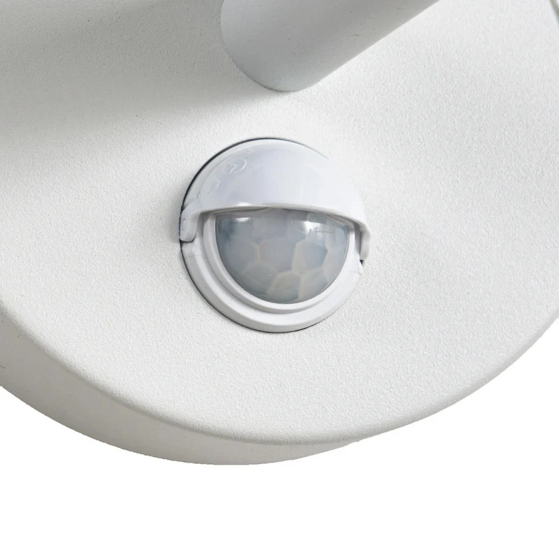 B-Ware Lucande Außenwandleuchte Wandleuchte LED Sensor weiß Aluminium Kunststoff