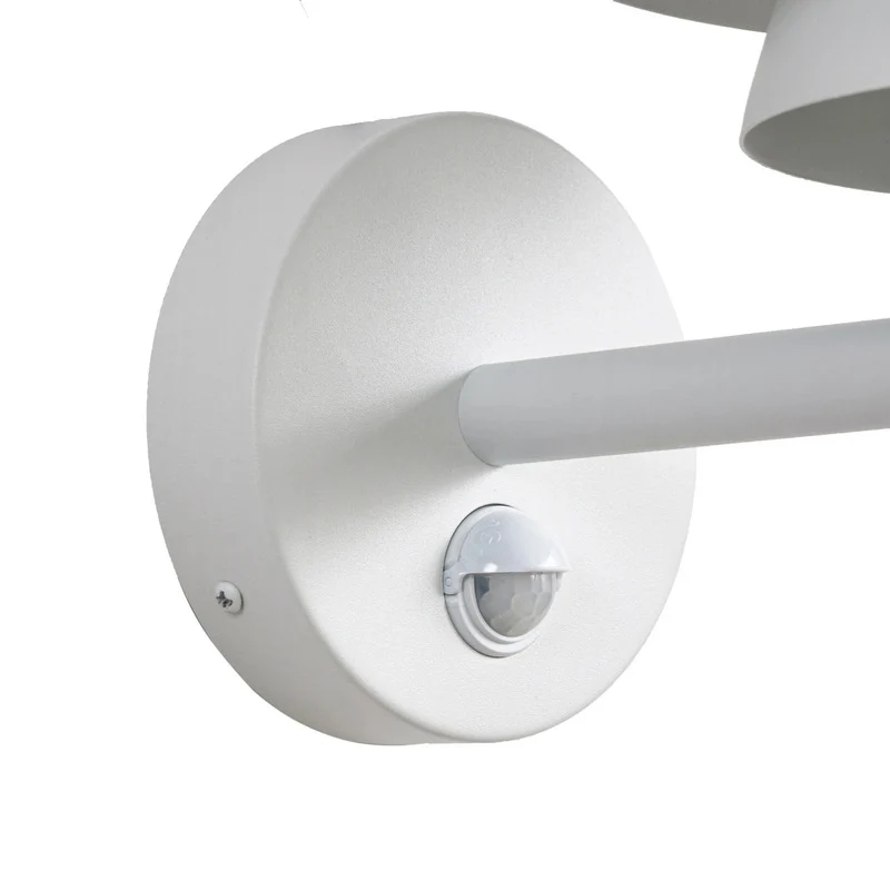 B-Ware Lucande Außenwandleuchte Wandleuchte LED Sensor weiß Aluminium Kunststoff