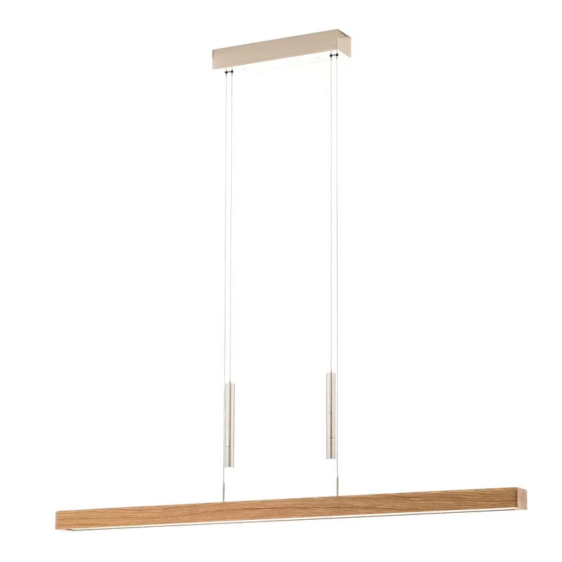 B-Ware HerzBlut Leonora Hängelampe Down 121cm Eiche natur Deckenlampe Deckenleuchte