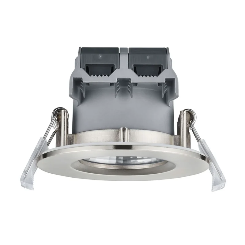 3x B-Ware Trio Lighting Einbaustrahler Deckenspot LED Nickel IP65 Zagros Warmweiß 3 STÜCK