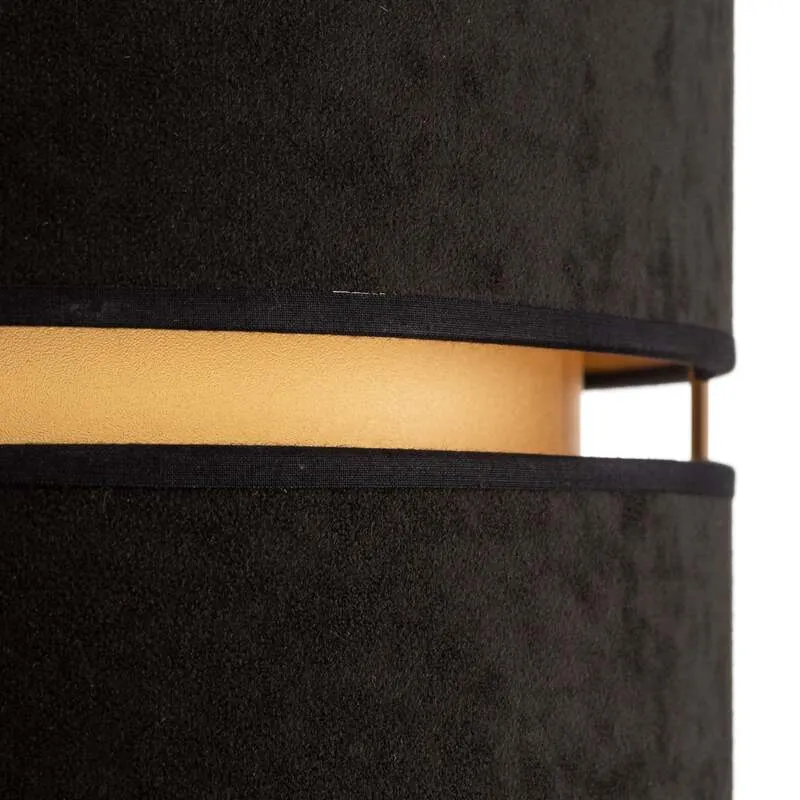 B-Ware Euluna Hängeleuchte Duo Deckenlampe Pendelleuchte E27 schwarz gold Ø40cm 1-flg