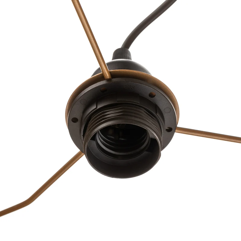 B-Ware Euluna Hängeleuchte Duo Deckenlampe Pendelleuchte E27 schwarz gold Ø40cm 1-flg